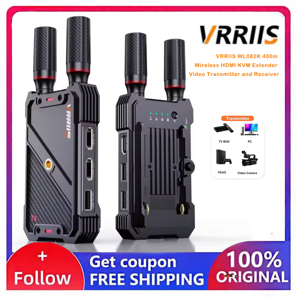 Mini Wireless Mouse - VRRIIS WL082K 400M ワイヤレスHDMI KVMビデオエクステンダー USBキーボードマウスカメラ制御