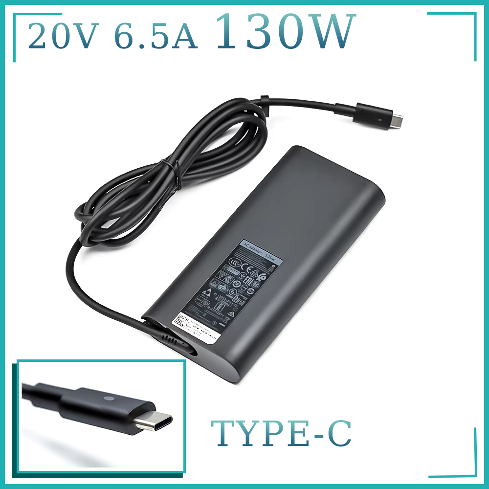 Laptop Accessories Dell - ラップトップアダプター,USB-CタイプC, AC電源充電器,130w,20v,6.5a,dell xps 15, 9570, 9575,da130pm170,ha130pm130