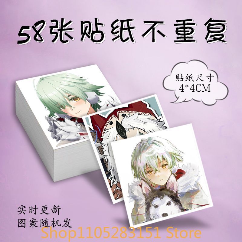 Laptop Accessories Decoration - 原神（Genshin Impact）アリョーシャコスプレアニメステッカー かわいい漫画デコレーション スーツケース ノートパソコン 携帯電話