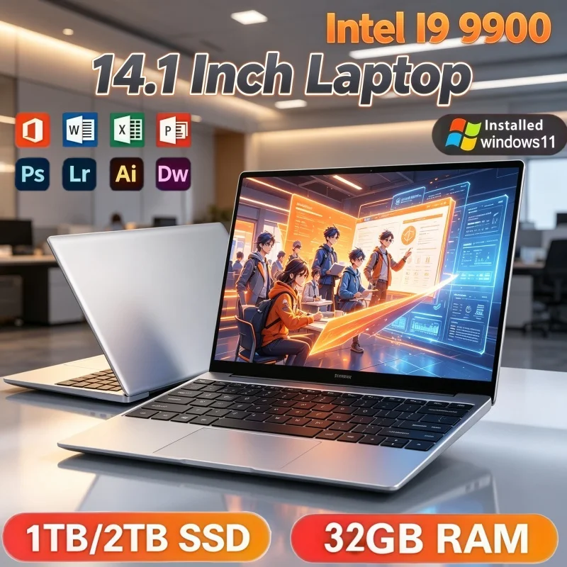 Intel Cpu Core I9 - インテル Core i9‑9900 CPU 14.1インチ 2026年新型ノートパソコン