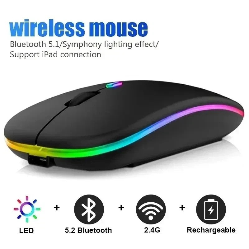 Mini Wireless Mouse - ワイヤレスマウス Bluetooth デュアルモード コンフォートグリップ 日常のコンピュータ制御 Bluetooth