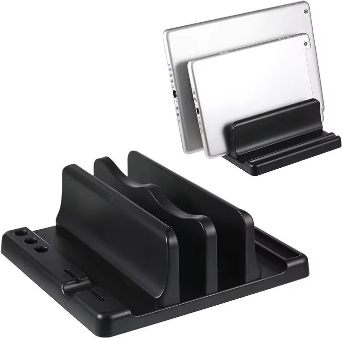 Laptop Accessories - オフィス ABS ラップトップスタンド 垂直に置くとデスクスペースを節約 コンピューターアクセサリーを簡単に置くことができます 幅を伸ばすことができ、オフィスデスクに収納できます