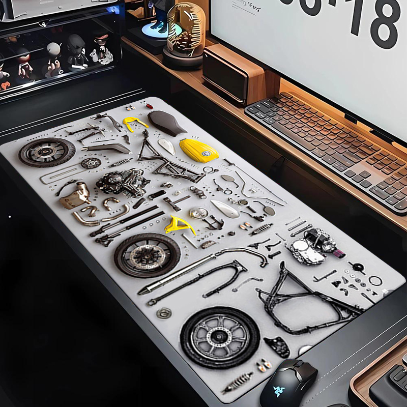 Laptop Accessories Gaming - 分解図 ゴム製マウスパッド マウスパッド XXL ゲームアクセサリー オフィス