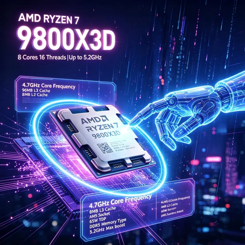 Amd Cpu Ryzen 7 - AMD Ryzen 7 9800X3D AM5 ゲーミングビルドCPU
