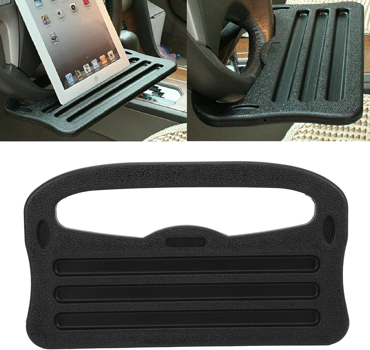 Accessories Laptop - 2in1 車のステアリングホイールトレイ自動車インテリア収納オーガナイザーアクセサリーラップトップタブレット IPad ノートブック車旅行テーブル用