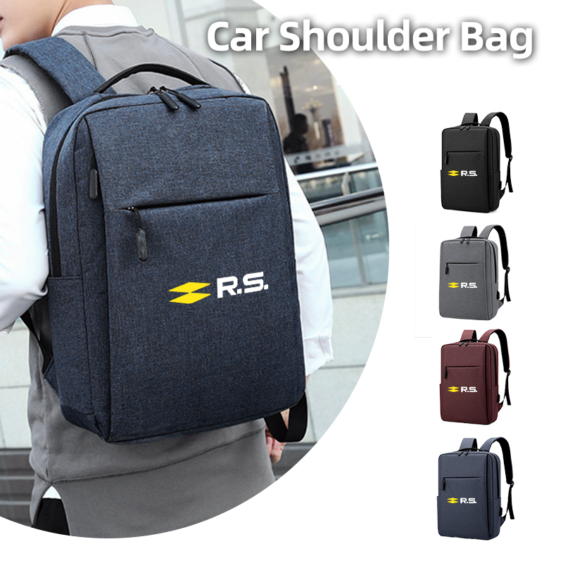 Laptop Accessories Bag - 車の USB 充電オックスフォード布バックパックラップトップバッグ自動車アクセサリールノーコレオスカジャールシーニックメガネサンデログランドシル用