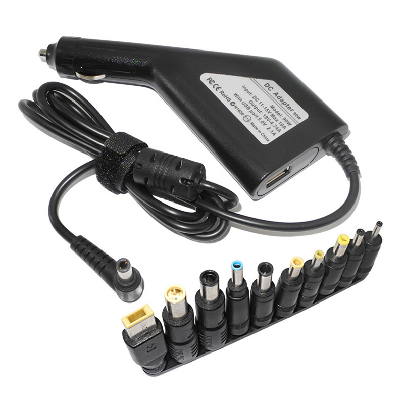 車載充電器19V 4.74A 90W ユニバーサルノートパソ - Laptop Accessories Dell のレビューと価格