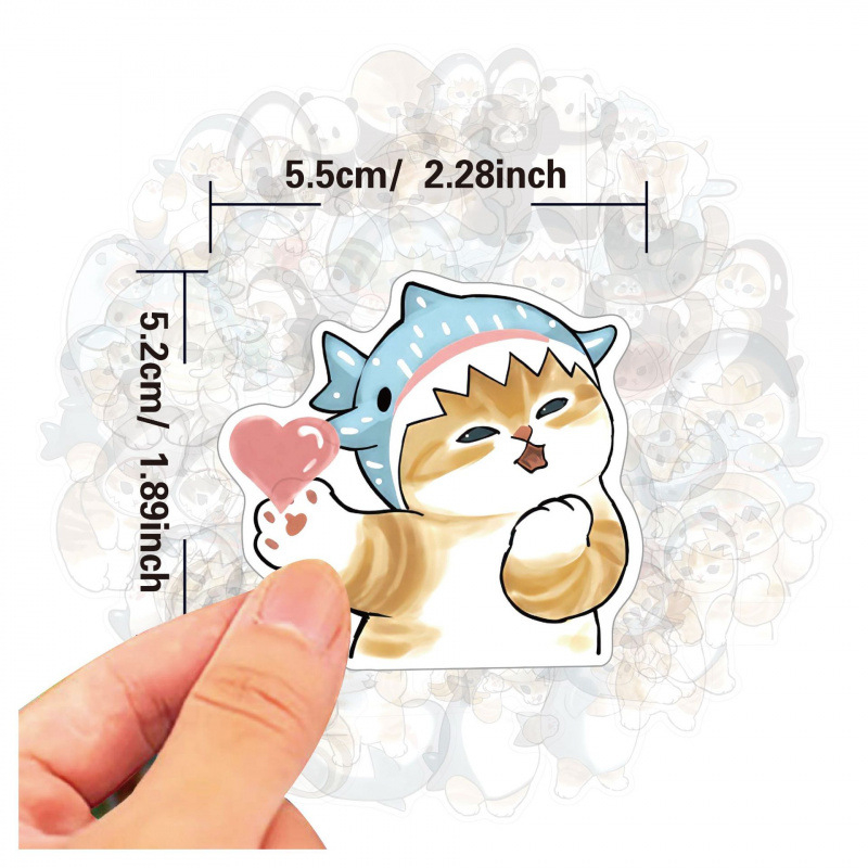 モフサンド キュートステッカー 面白い防水ビニールデカール  - Laptop Accessories Decoration のレビューと価格