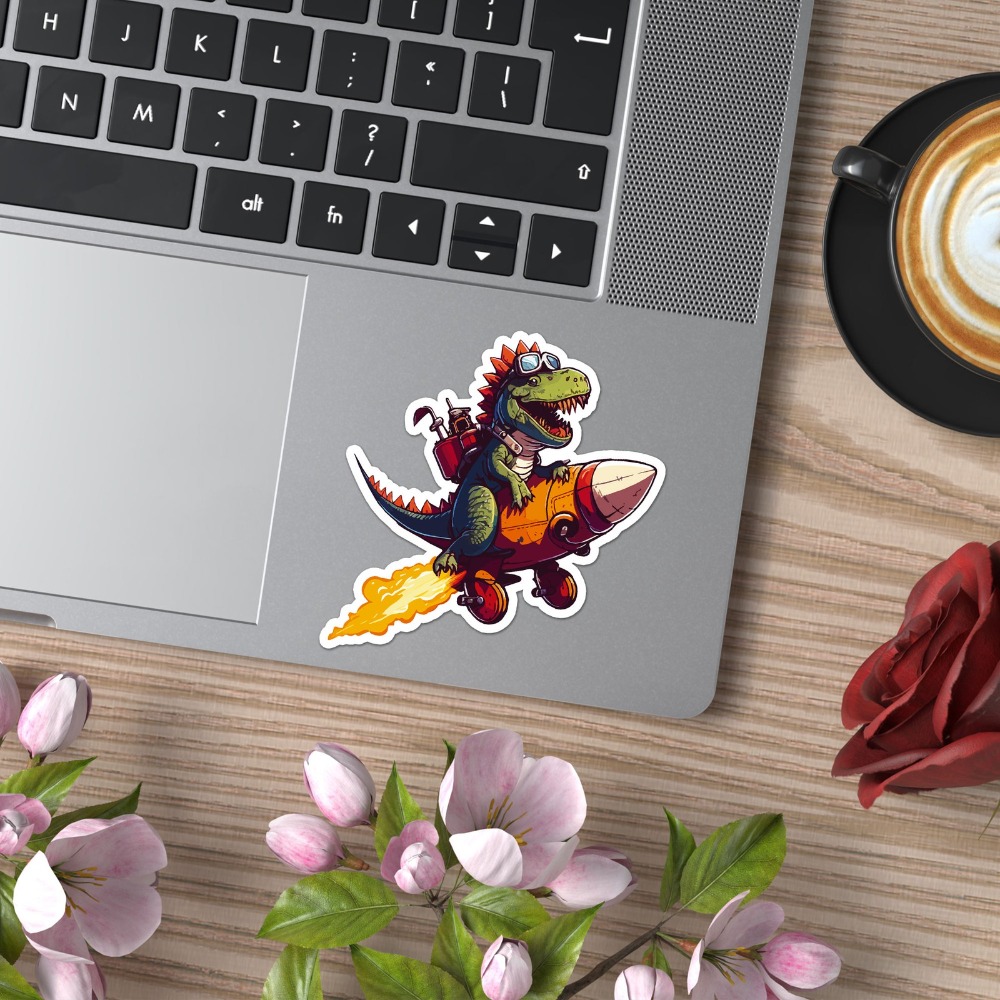 恐竜オンロケット ユニークで欠かせない耐傷性のある美的オート - Laptop Accessories You Must Have のレビューと価格