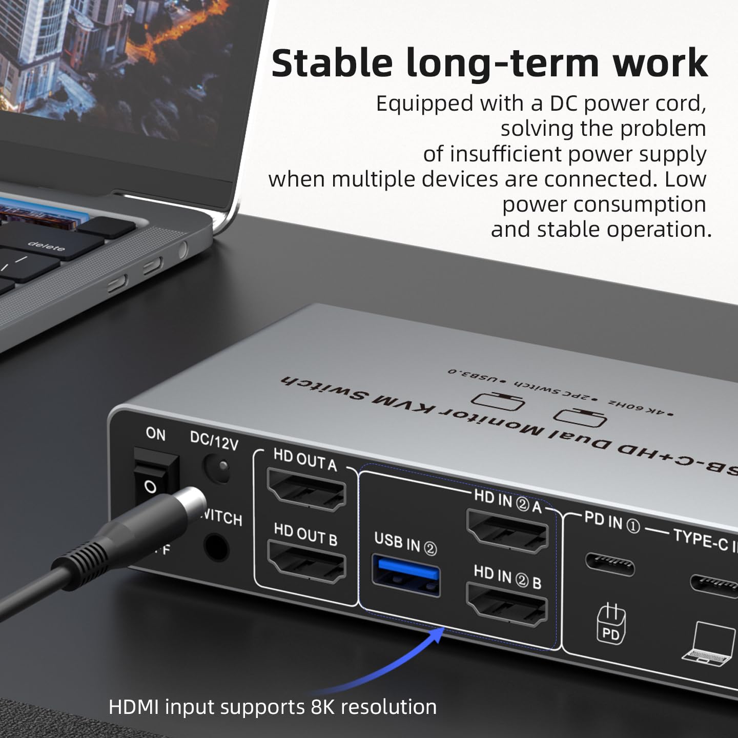 USB C HDMI DP KVMスイッチ 2モニター 2台 - Laptop Accessories Women のレビューと価格