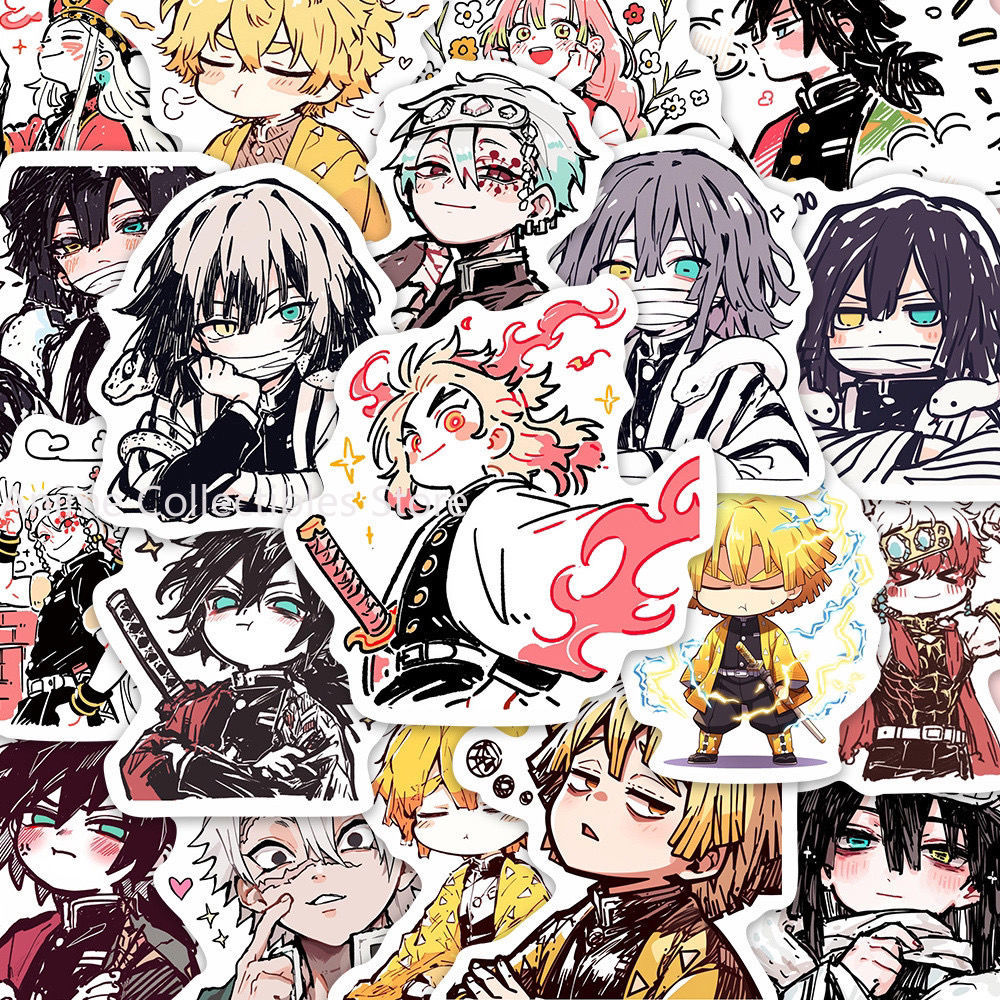 55枚 鬼滅の刃 竈門炭治郎 アニメステッカー かわいい漫画 - Laptop Accessories Decoration のレビューと価格
