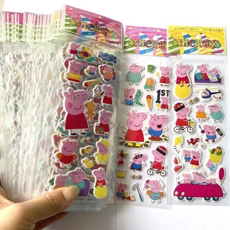 ペッパピッグ漫画ステッカー、ノートブックステッカー、男の子と - Laptop Accessories Decoration のレビューと価格