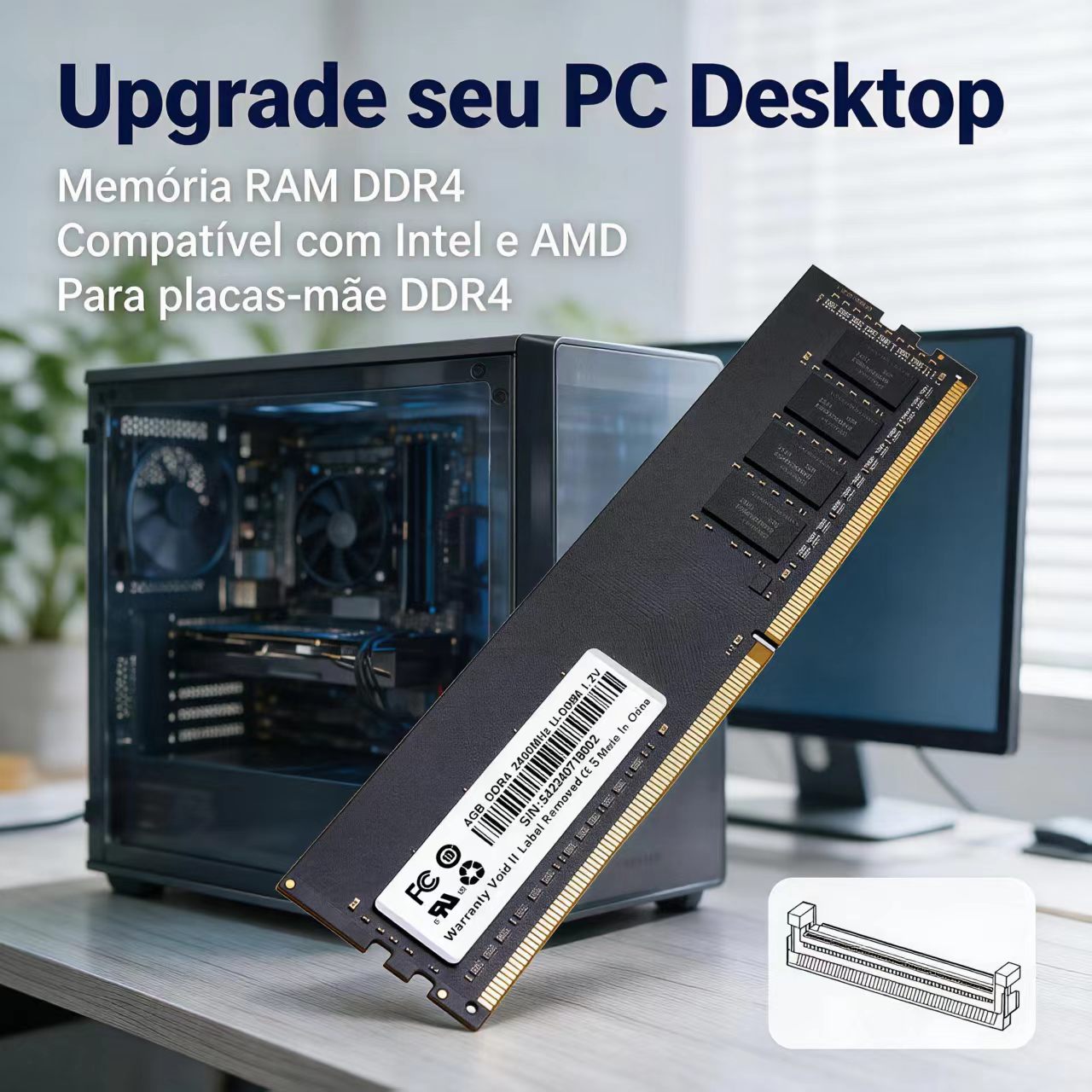 DDR4 RAM 4GB 8GB 2400MHz デスクトッ - Memory Ram Upgrade のレビューと価格