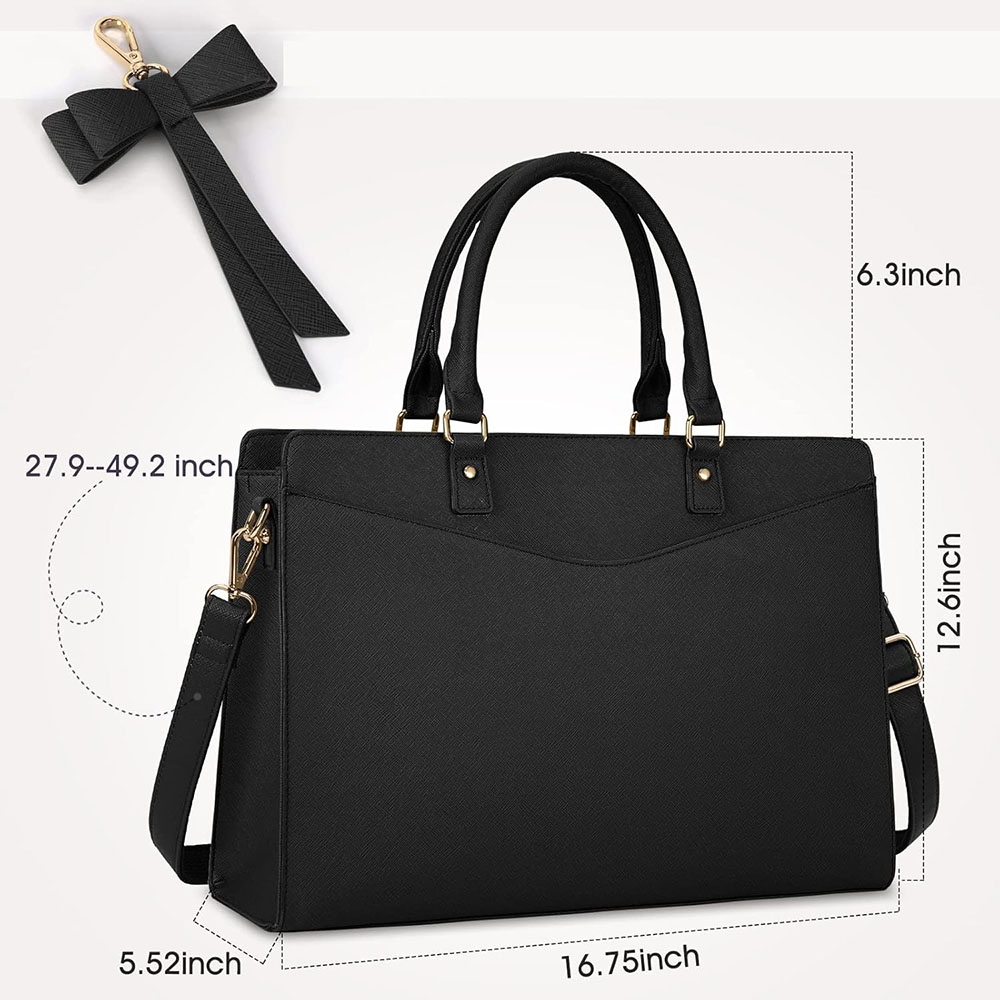 女性用ラップトップバッグ 15.6インチ PUレザー ラップ - Laptop Accessories Women のレビューと価格
