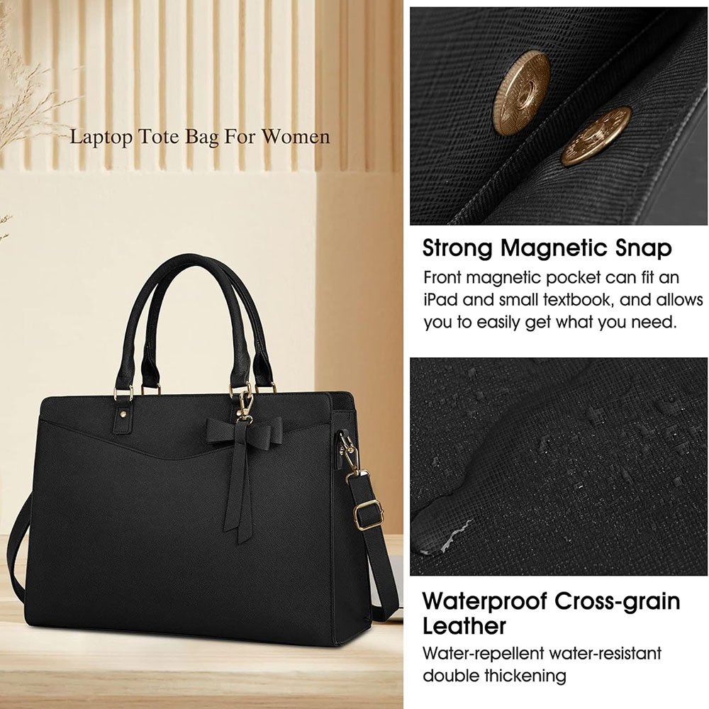 女性用ラップトップバッグ 15.6インチ PUレザー ラップ - Laptop Accessories Women のレビューと価格