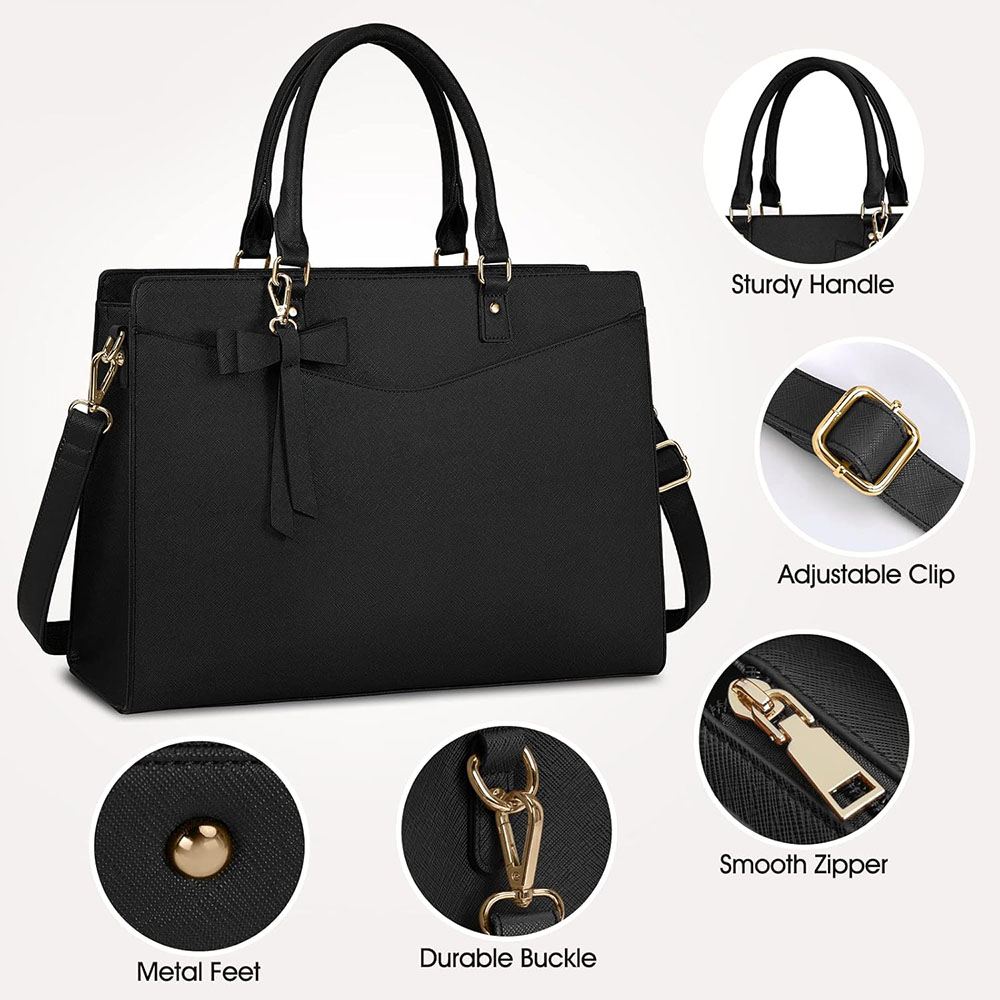 女性用ラップトップバッグ 15.6インチ PUレザー ラップ - Laptop Accessories Women のレビューと価格