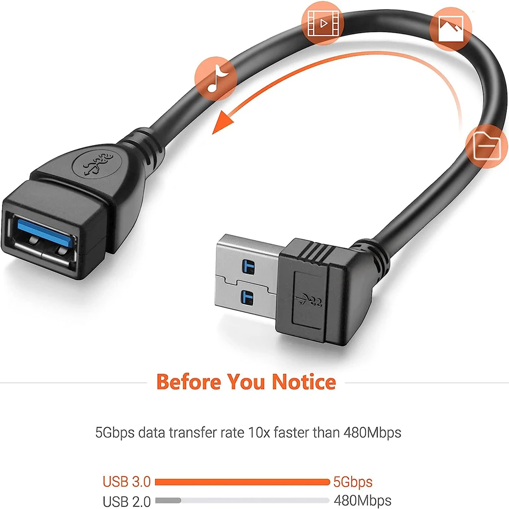 0.2M USB 3.0延長ケーブル 上下/左右/直角 US - Laptop Accessories Women のレビューと価格