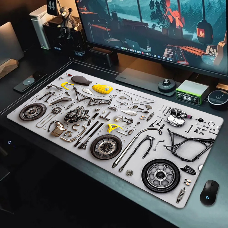 分解図 ゴム製マウスパッド マウスパッド XXL ゲームアク - Laptop Accessories Gaming のレビューと価格