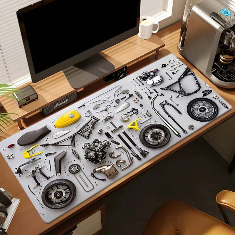 分解図 ゴム製マウスパッド マウスパッド XXL ゲームアク - Laptop Accessories Gaming のレビューと価格