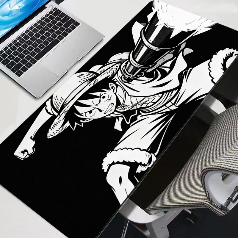 白黒マウスパッド ワンピース ルフィ ビッグ ゲーマー ゲー - Laptop Accessories Gaming のレビューと価格