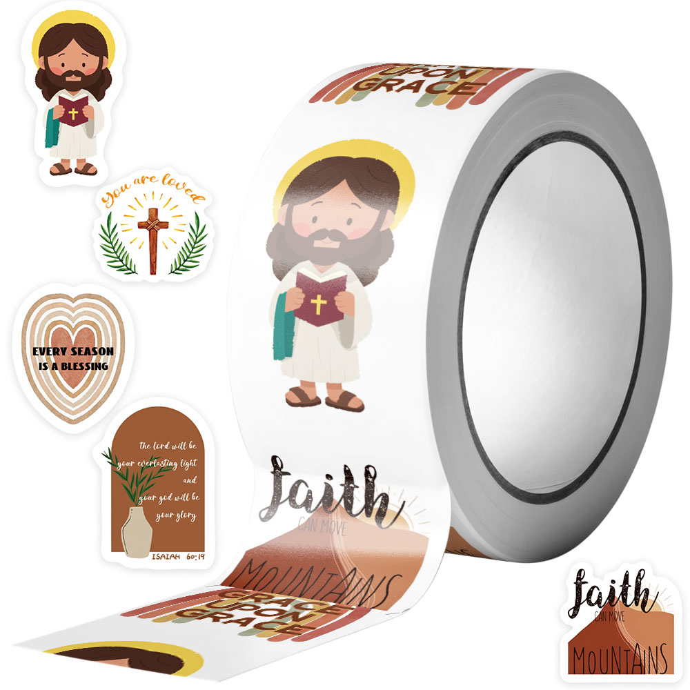 500 個イエス聖書ステッカーラップトップ電話ケースギタース - Laptop Accessories Decoration のレビューと価格