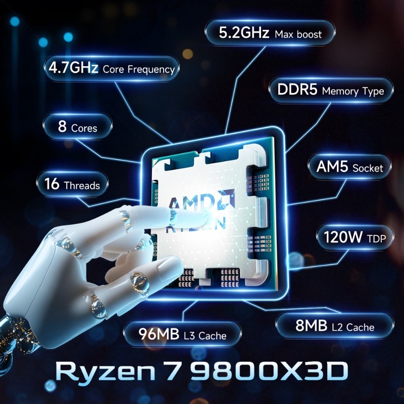 AMD Ryzen 7 9800X3D AM5 ゲーミングビ - Amd Cpu Ryzen 7 のレビューと価格
