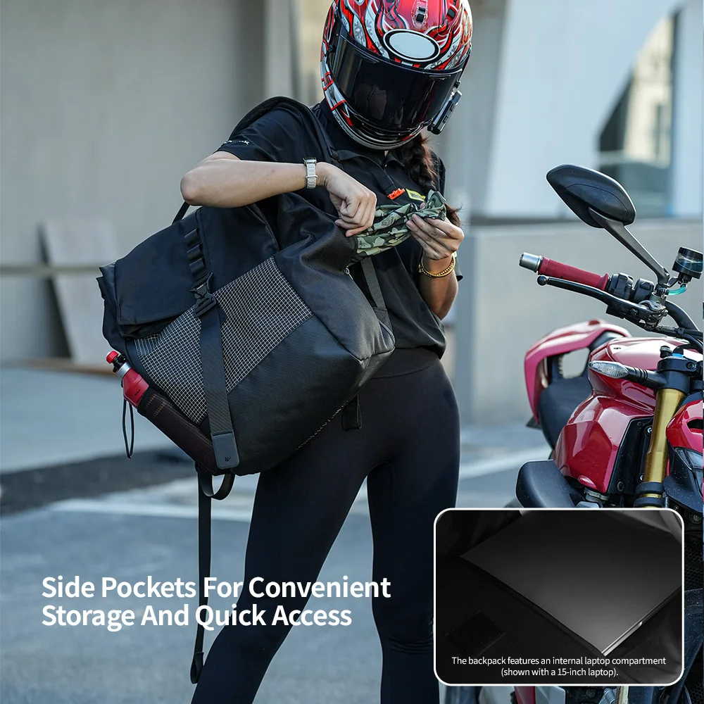 Rhinowalk オートバイヘルメットバックパック 45l - Laptop Accessories Bag のレビューと価格