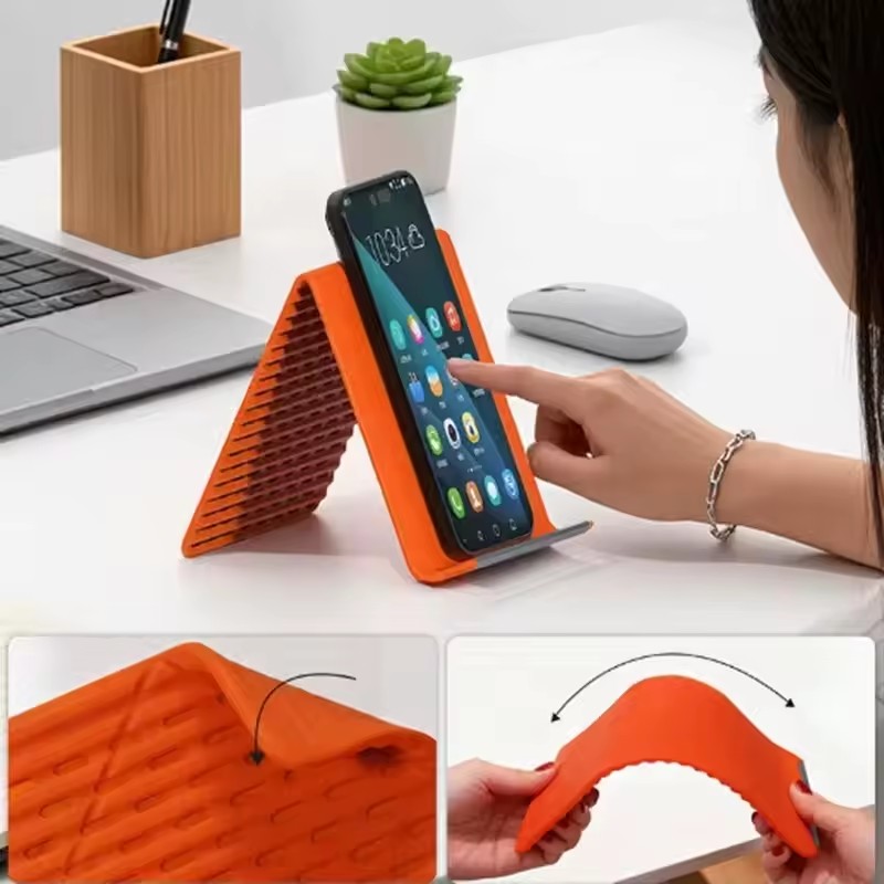 怠惰な携帯電話スタンド シリコン製デスクトップタブレット/ノ - Laptop Accessories のレビューと価格